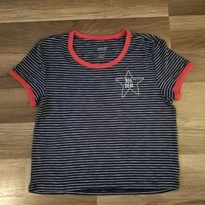 Aerie Graphic Ringer Tee